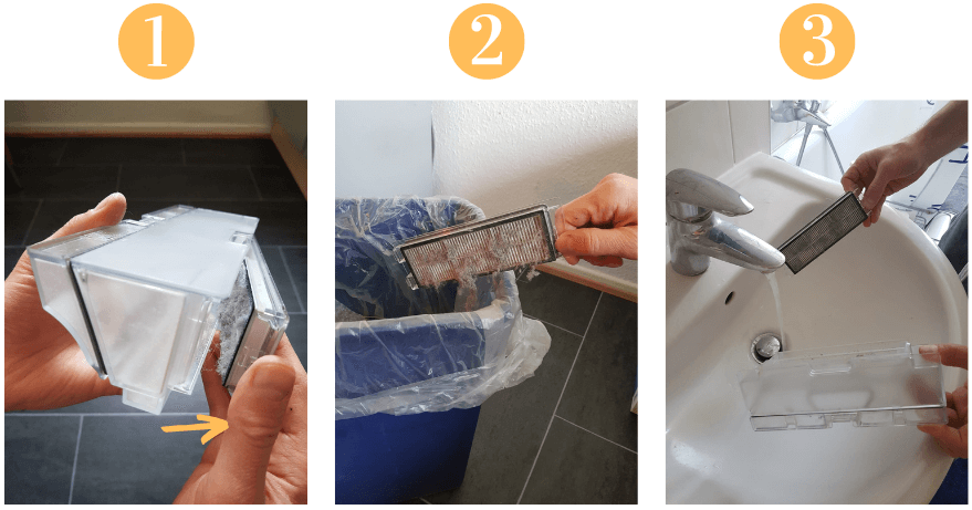 The maintenance tasks of a HEPA filter are described.